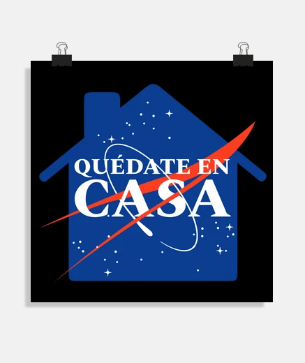Poster nasa staysteencasa covid19