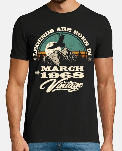 T-shirt nata a marzo 1968 - vintage 1968