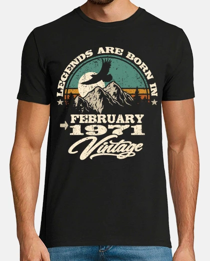 T-shirt nata nel febbraio 1971 - vintage 1971
