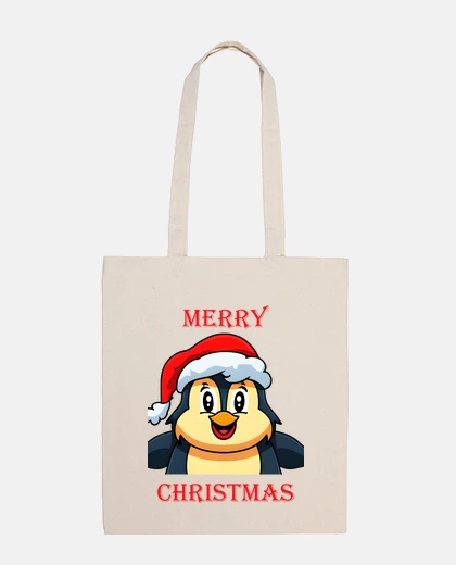 Borsa natale adorabile pinguino buon natale