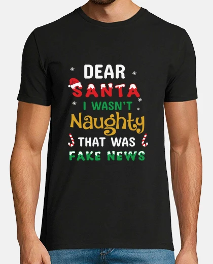 T-shirt natale caro babbo natale non ero cattiv