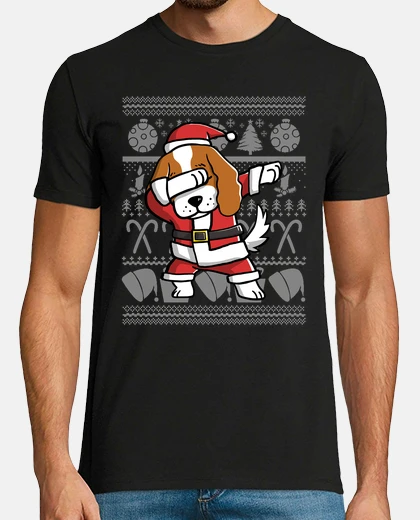 T-shirt natale cavalier king charles spaniel dab