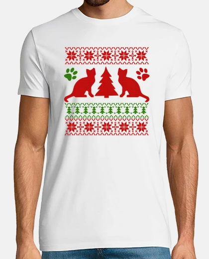 T-shirt Natale meowy