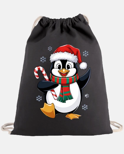 Borsa Natale pinguino carino e infantile