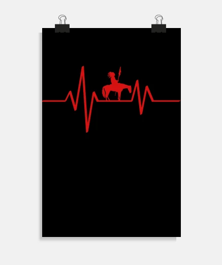 Poster Native American heartbeat