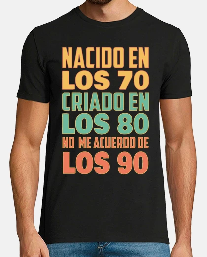 T-shirt nato negli anni &#39;70 cresciuto negli anni &#39;80 non ricordo 90 vintage umorismo vintage 80