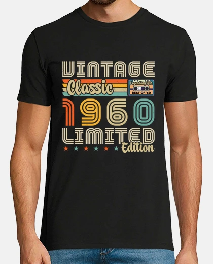T-shirt nato nel 1960 compleanno vintage retrò