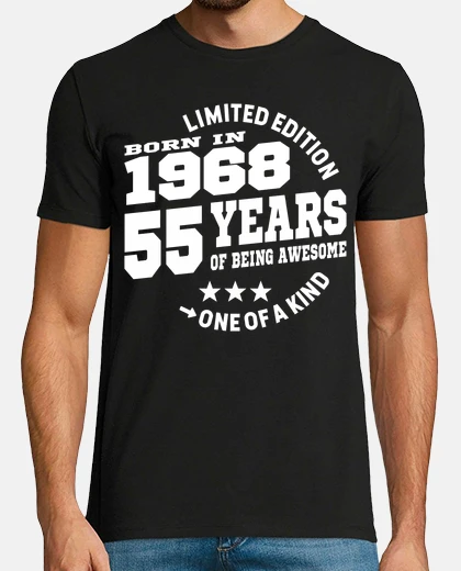 T-shirt nato nel 1968 - 55 anni