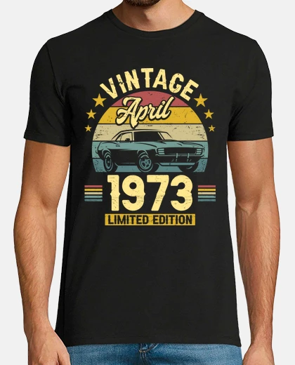 T-shirt Nato Nel Aprile 1973 50 Anni Compleanno