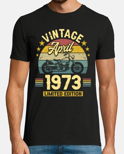 T-shirt Nato Nel Aprile 1973 50 Anni Compleanno
