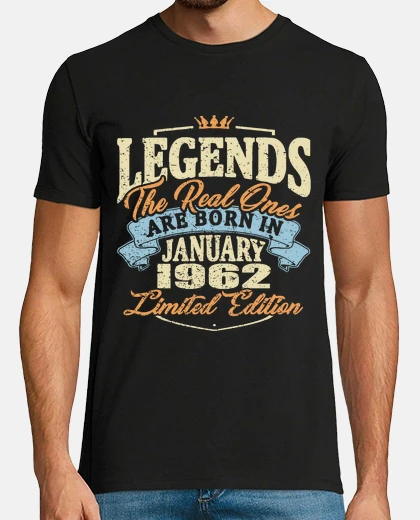 T-shirt nato nel gennaio 1962
