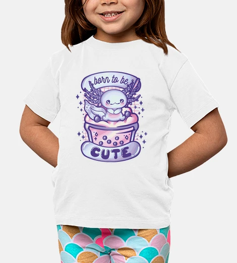 Abbigliamento nato per essere carino viola axolotl