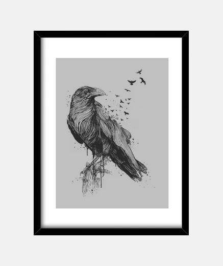 Quadro nato per essere libero (bw)