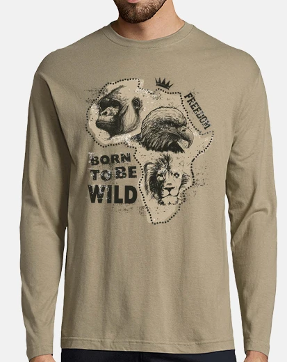 T-shirt nato per essere selvaggio
