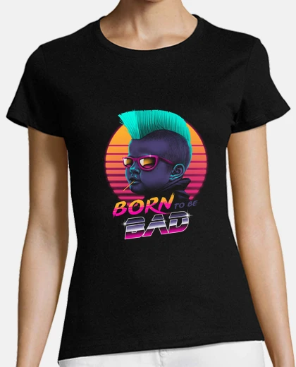 T-shirt nato per essere una donna cattiva camicia