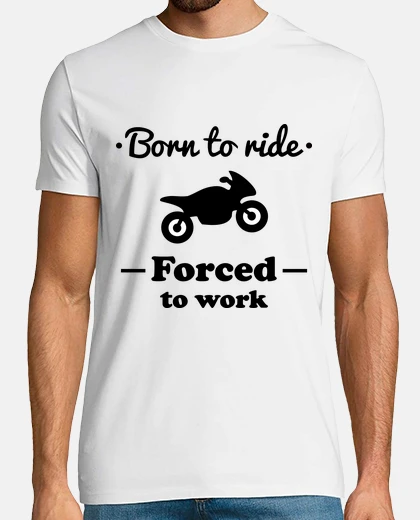 T-shirt nato per guidare una moto, travai forzata