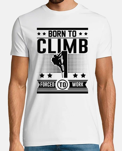 T-shirt nato per salire costretti a lavorare