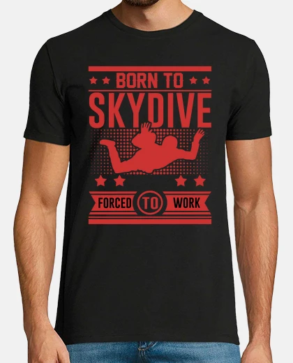 T-shirt nato per skydive costretti a lavorare