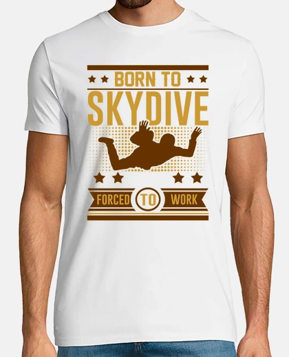 T-shirt nato per skydive costretti a lavorare