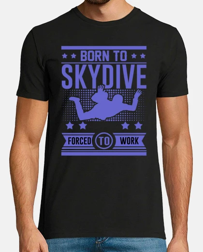 T-shirt nato per skydive costretti a lavorare