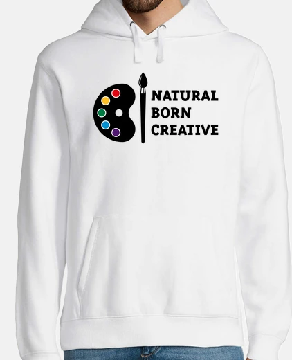 Sudadera natural born creative - paleta de color