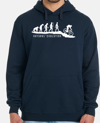 Hoodie natural evolution mountainbike