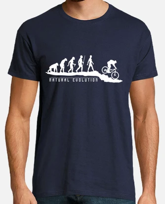 Natural evolution mountainbike t shirt tostadora