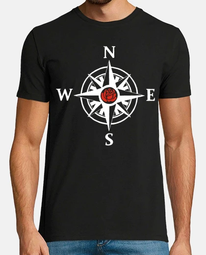 Tee-shirt Nature et rose des vents - blanc