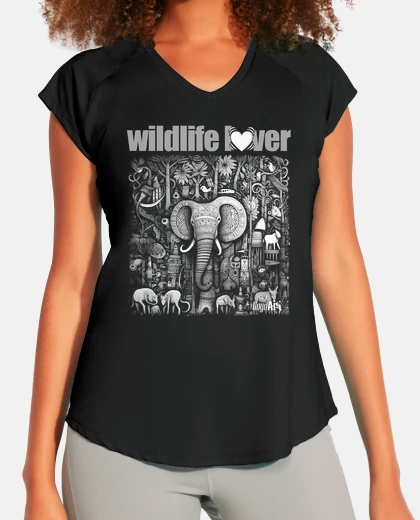 T-shirt nature lover elephant girl