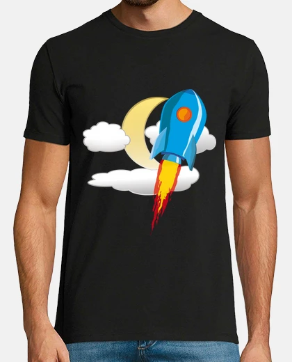 Camiseta nave espacial azul