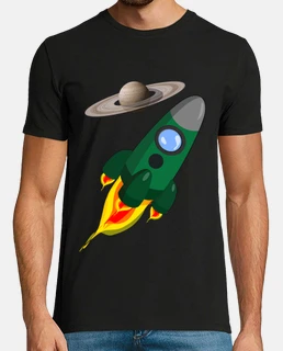 nave espacial en saturno