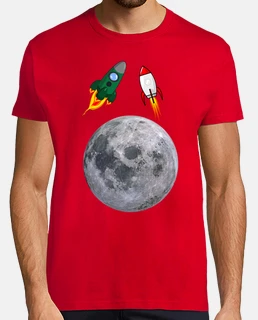 naves espaciales en la luna