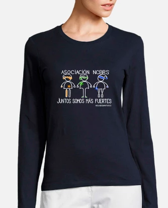 Camiseta navidad manga larga letras blancas laTostadora