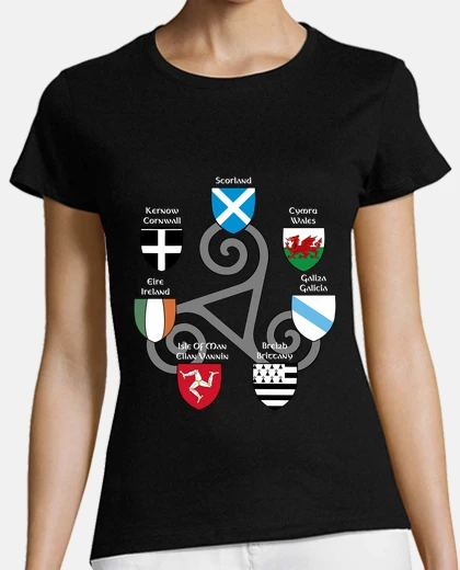 T-shirt nazioni celtiche bianche
