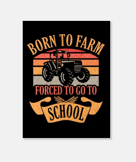 Tableau né à la ferme forcé d39aller à l39école