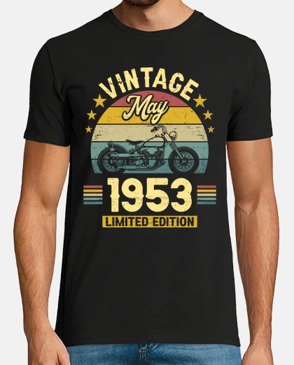 Tee-shirt Né En Mai 1953 70 Ans Anniversaire
