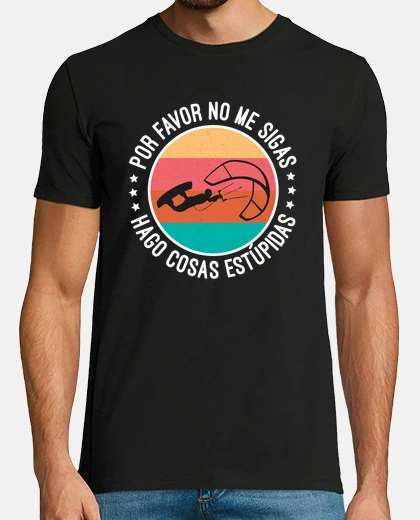 Tee-shirt ne me suis pas en planche à voile