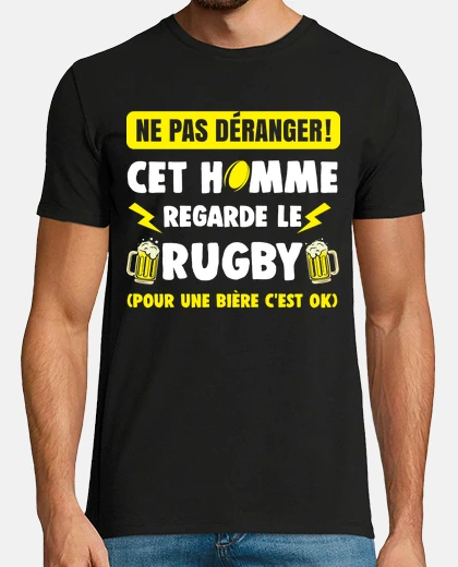 Tee-shirt Ne pas deranger cet homme regarde le