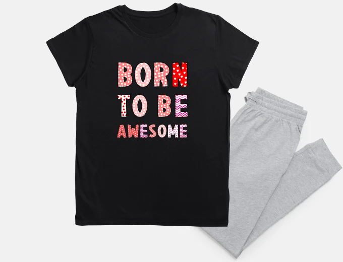 Pyjama né pour être fantastique formidable artiste nuit sommeil 