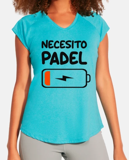 T-shirt necesito padel tennis batería baja