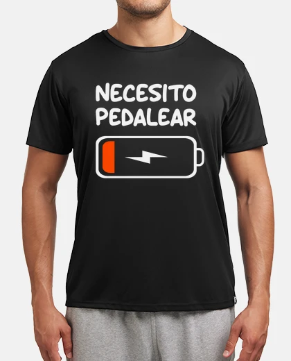 Camiseta necesito pedalear bicicleta ciclismo