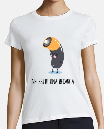 Camiseta Necesito una Recarga mujer