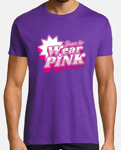 Tee-shirt Née pour être en rose vif , et aimer les roses , 