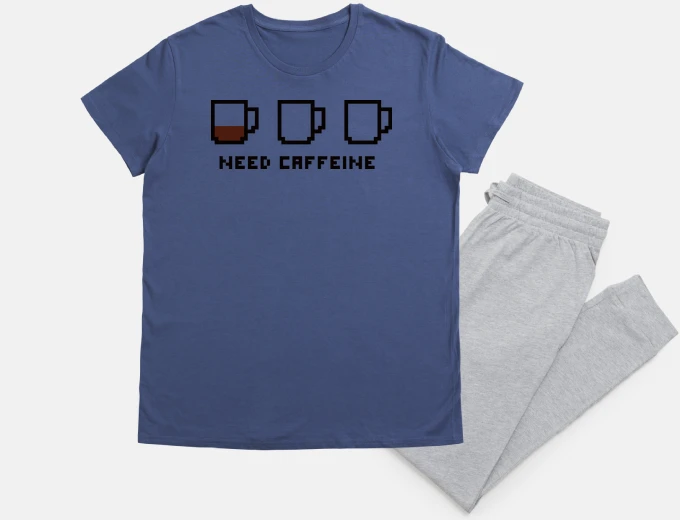 Pyjama need caffeine