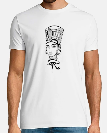 Camiseta Nefertiti esposa de Akhenaton y ojo de 