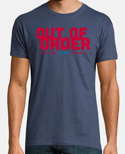T-shirt negrocamiseta fuori of order | denim