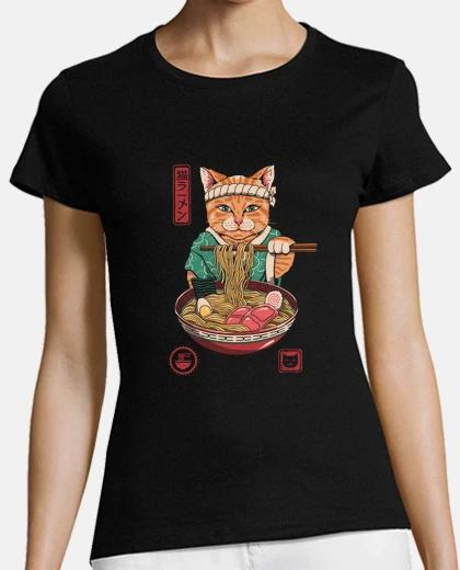 Tee-shirt neko ramen shirt femme
