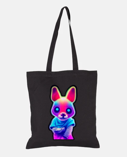 Bolsa Neon anthropomorphic bunny