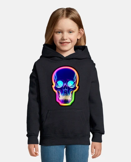 Ropa Neon cyber skull
