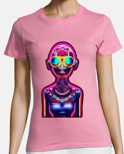 Tee-shirt néon cyborg